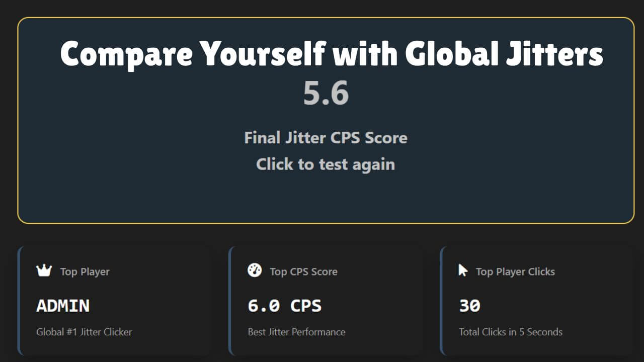 Jitter click test